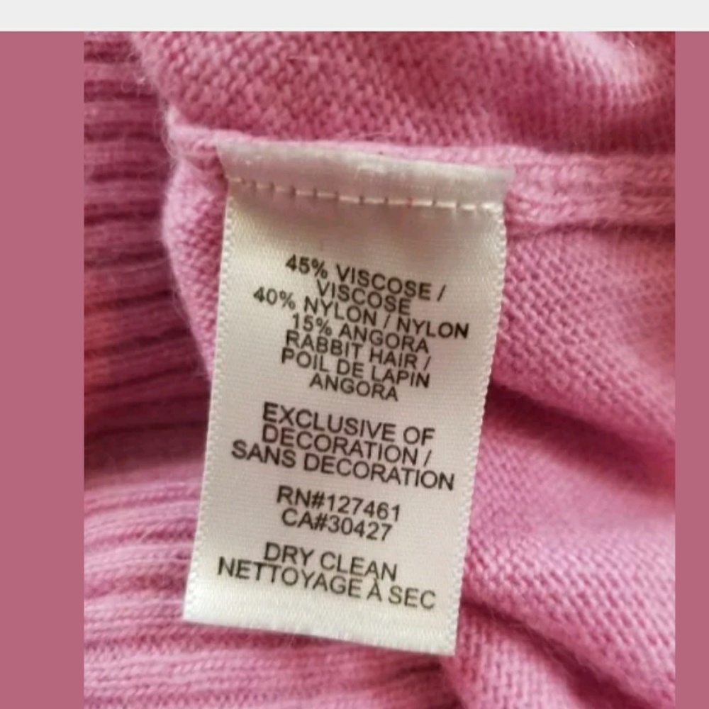 Wildfox Pink V-Neck Sweater - Picture 8 of 8